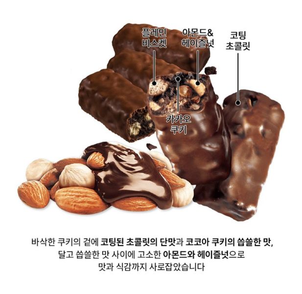 《日本》迷你黑雷神榛果杏仁巧克力風味餅乾118g 