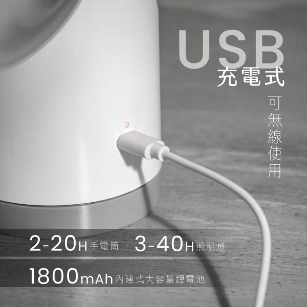 【KINYO】多功能LED手電筒露營燈 