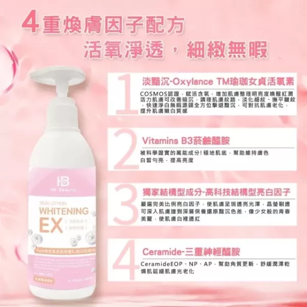 【HB Beauty】24H微生態超能修護乳液EX珍美白買一送一 