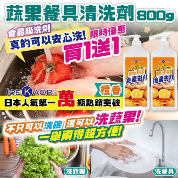 日本熱銷NO.1蔬果餐具清洗劑買一送一 