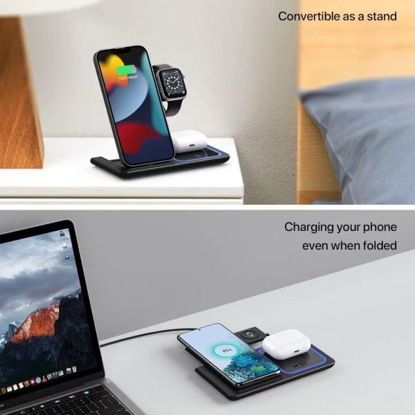 三合一無線充電盤(通用款) 