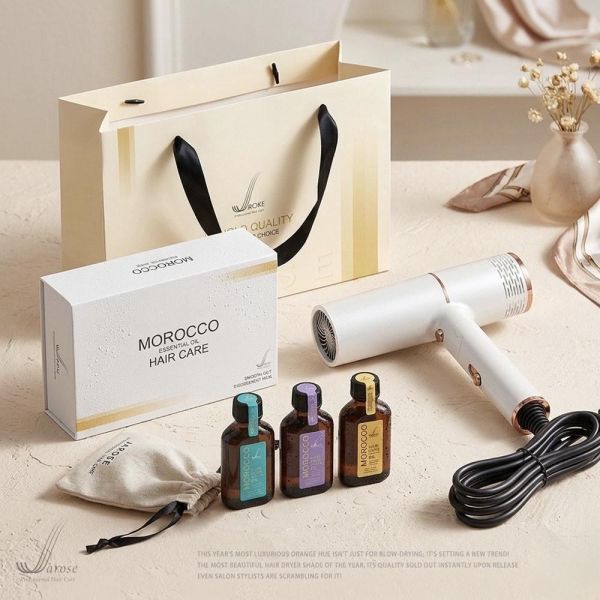 【四月限定】Jarose母親節限定 摩洛哥精華護髮禮盒組(預購)送日本折疊吹風機 
