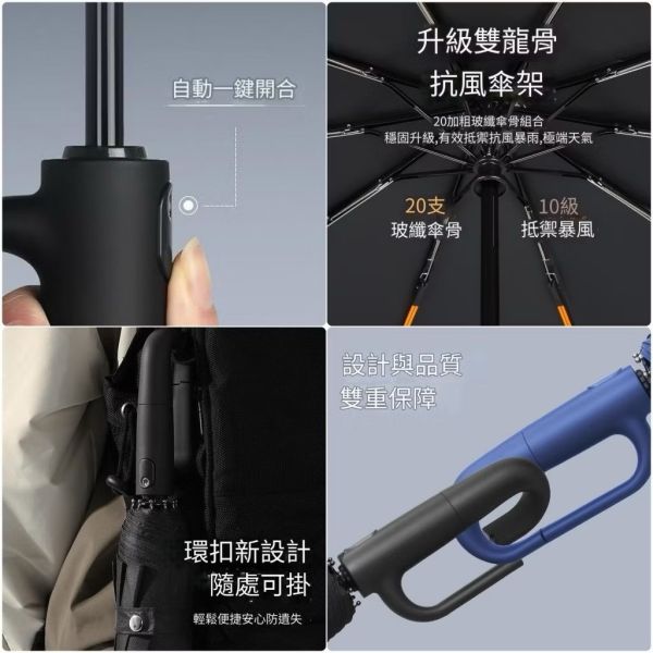 12骨環扣晴雨兩用傘 