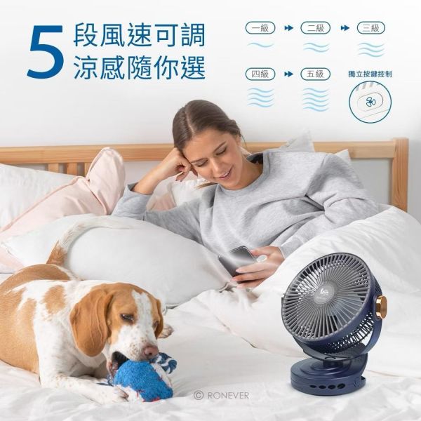 360°夾立雙用靜音風扇 
