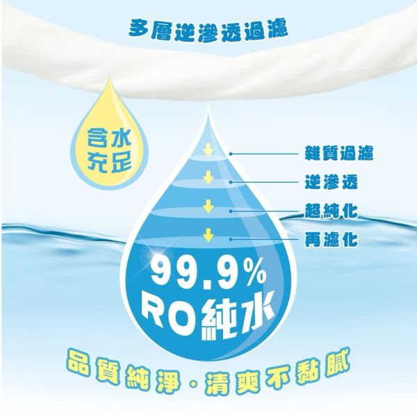 狐狸款純水柔濕巾10抽 