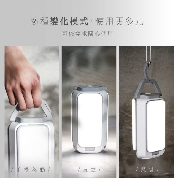 【KINYO】充電式LED折疊露營燈 