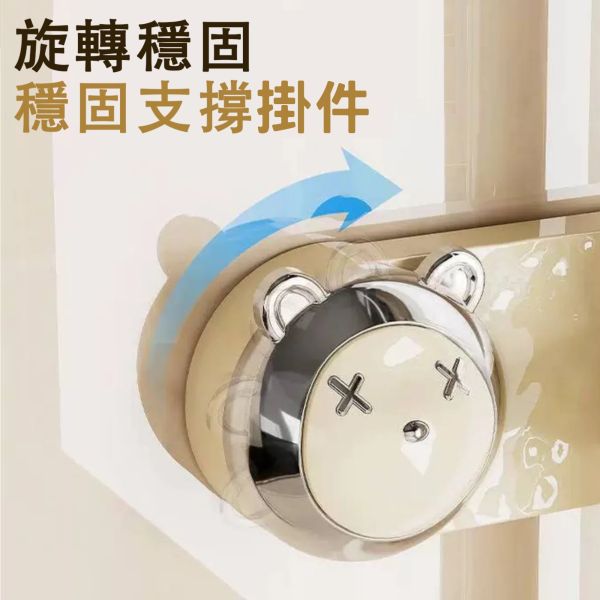 高質感吸盤拖把掛鉤多功能架