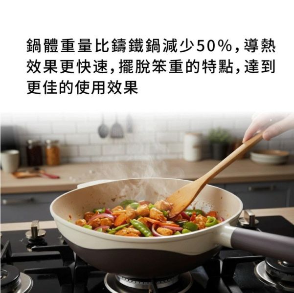 《SILWA》暮紫不沾深煎鍋32cm-免運中 