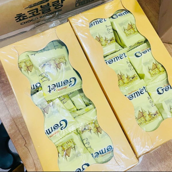 《韓國》好麗友 極品芝麻椰子餅乾 