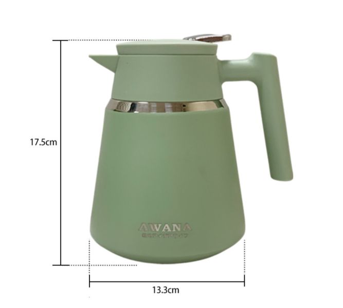 簡約真空保溫咖啡壺1000ml 