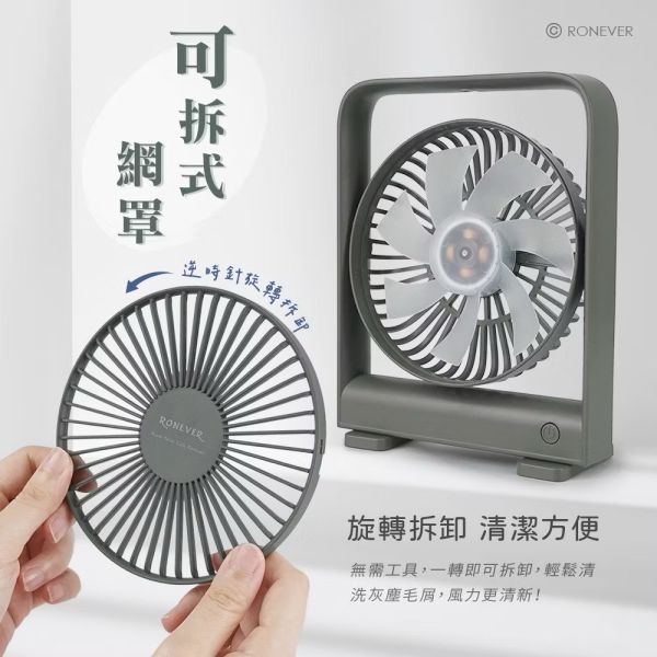 【RONEVER】PG038磁吸超薄桌面風扇兩色 