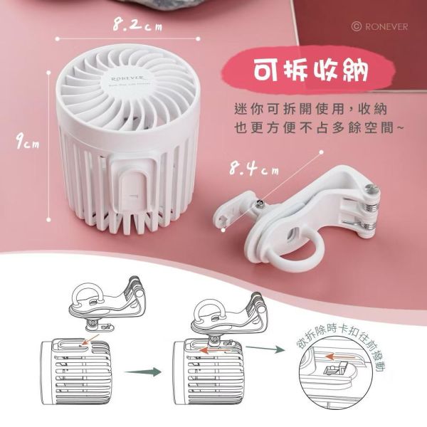 360度旋轉夾式風扇 