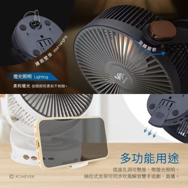 360°夾立雙用靜音風扇 