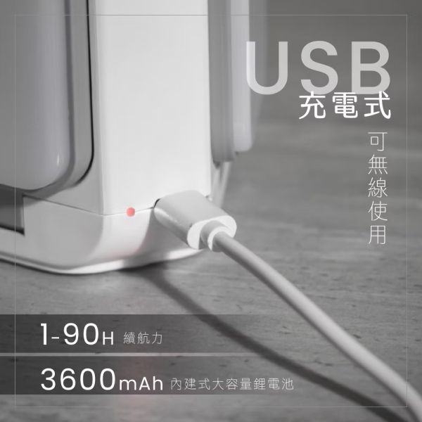 【KINYO】充電式LED折疊露營燈 