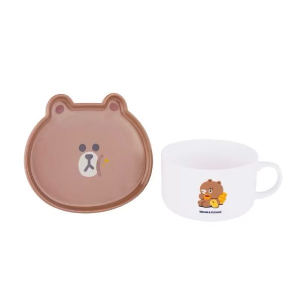 BROWN & FRIENDS日常生活湯杯・湯蓋組 