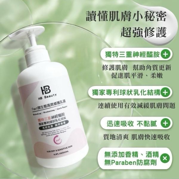 華寶生醫 HB Beauty Fast微生態高效修護乳液 