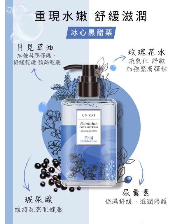 【UNICAT】變臉貓PH4私密呵護潔淨露200ml 