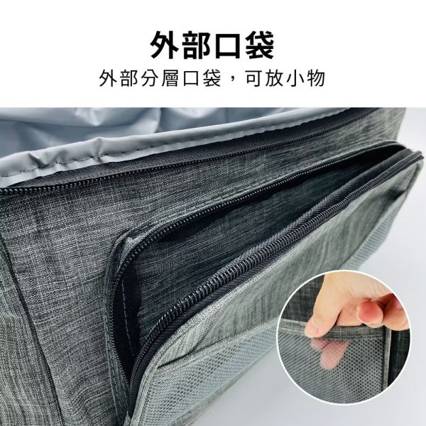 防水方形保溫保冰袋15L-灰 