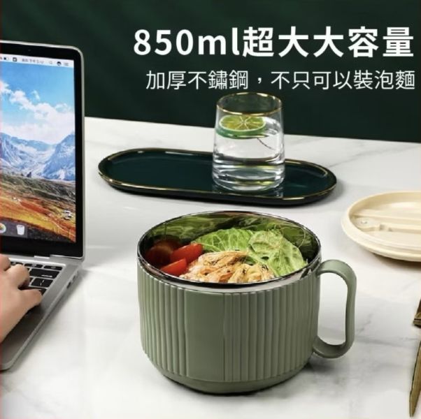 304不鏽鋼泡麵碗三色 