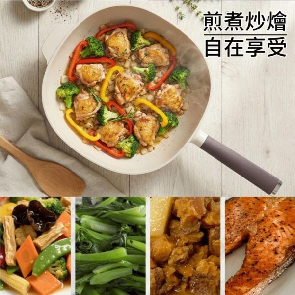 《SILWA》暮紫不沾深煎鍋32cm-免運中 
