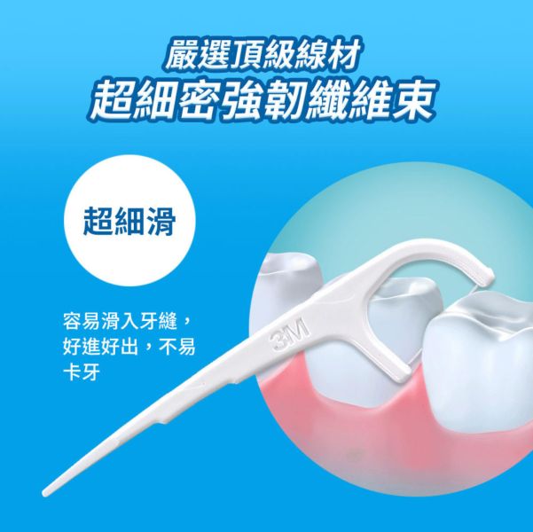 3M細滑牙線棒超值500支分享包 