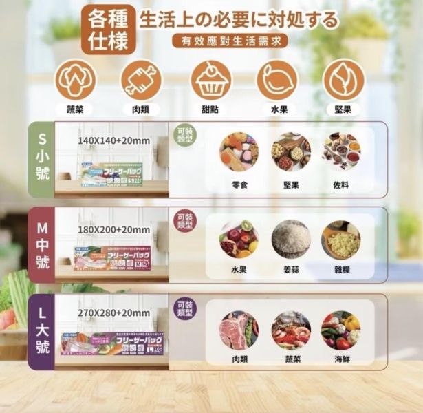 密封夾鏈袋七件組 