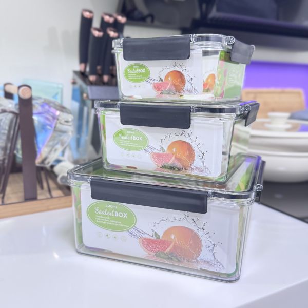 正方形保鮮盒三件套 