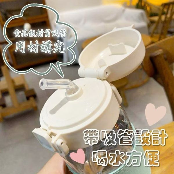 高顏值手提皮套玻璃兩用杯(買一送一) 