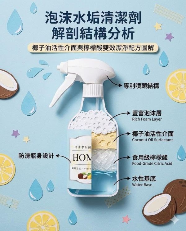 泡沫水垢清潔劑500ml 