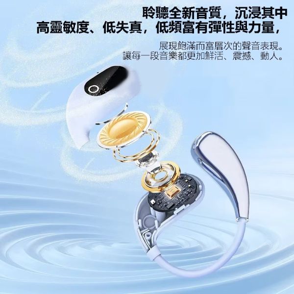 真無線耳掛式藍牙耳機(藍) 