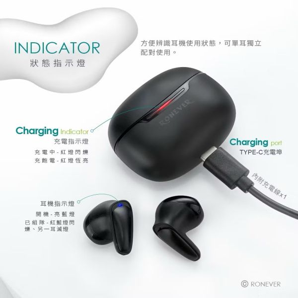高質感超輕巧藍牙耳機兩色 
