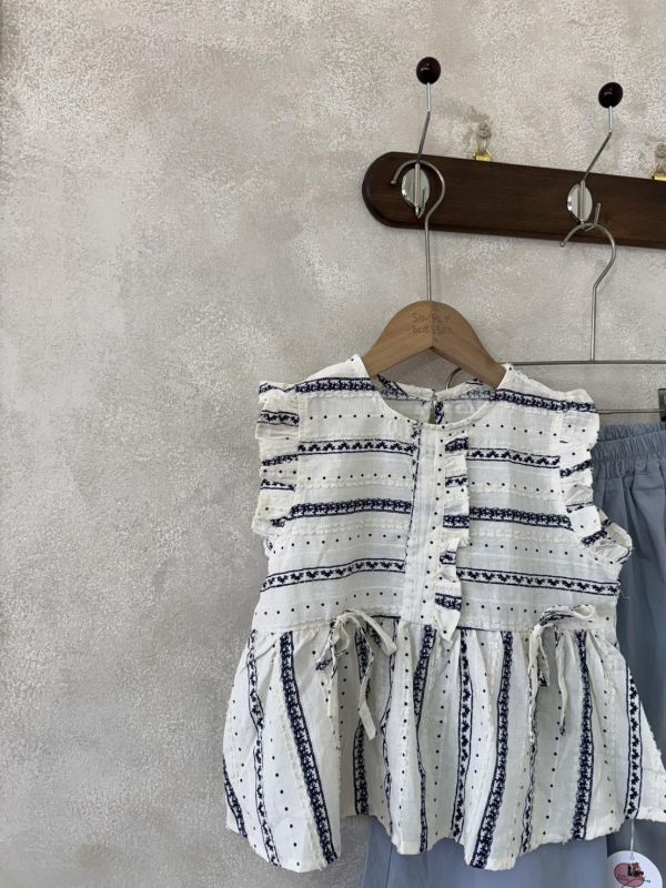 重工刺繡鉤花娃娃背心 