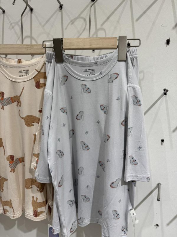 冰蠶絲居家服-卡皮巴拉 