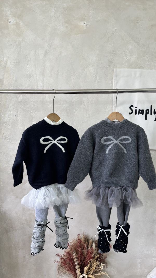 兩穿！木耳邊純色加絨內搭長褲(含蝴蝶結襪套) 