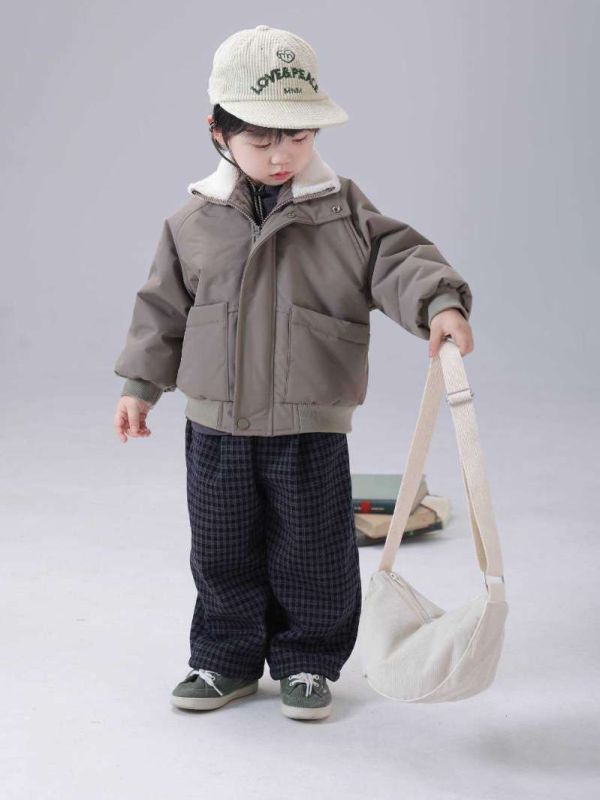 質感防風保暖刷毛拉鍊外套 