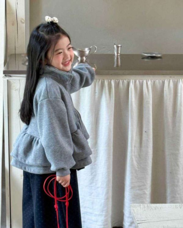 實穿百搭！韓系甜美雙層荷葉邊加厚刷毛外套 