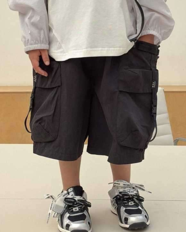 設計款！立體口袋工裝短褲 