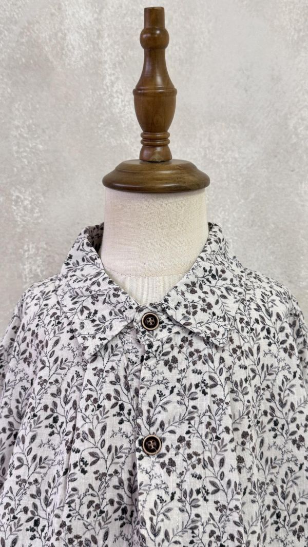 日系渡假碎花襯衫(棉麻很涼！) 