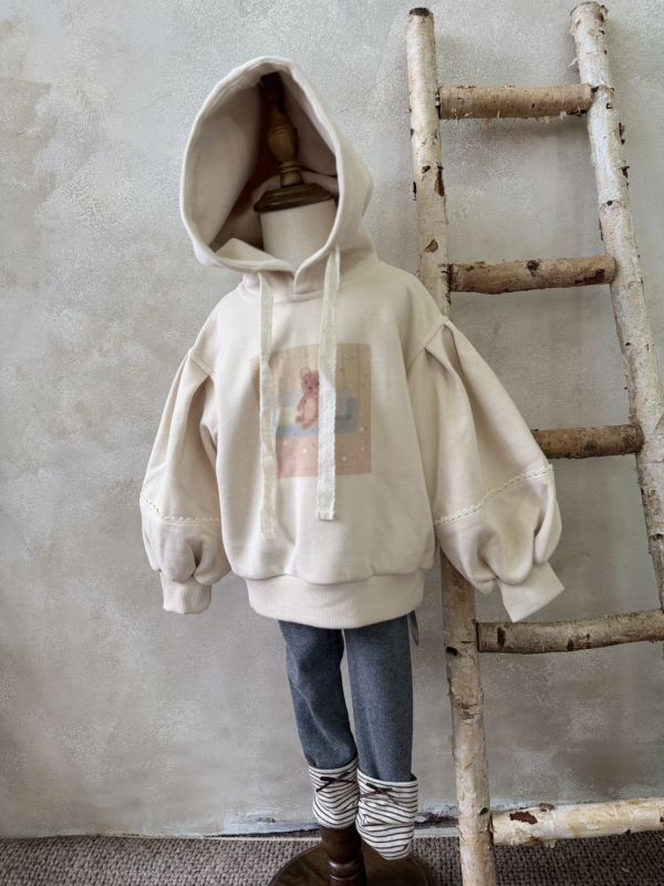 堆堆條紋灰色內搭褲 