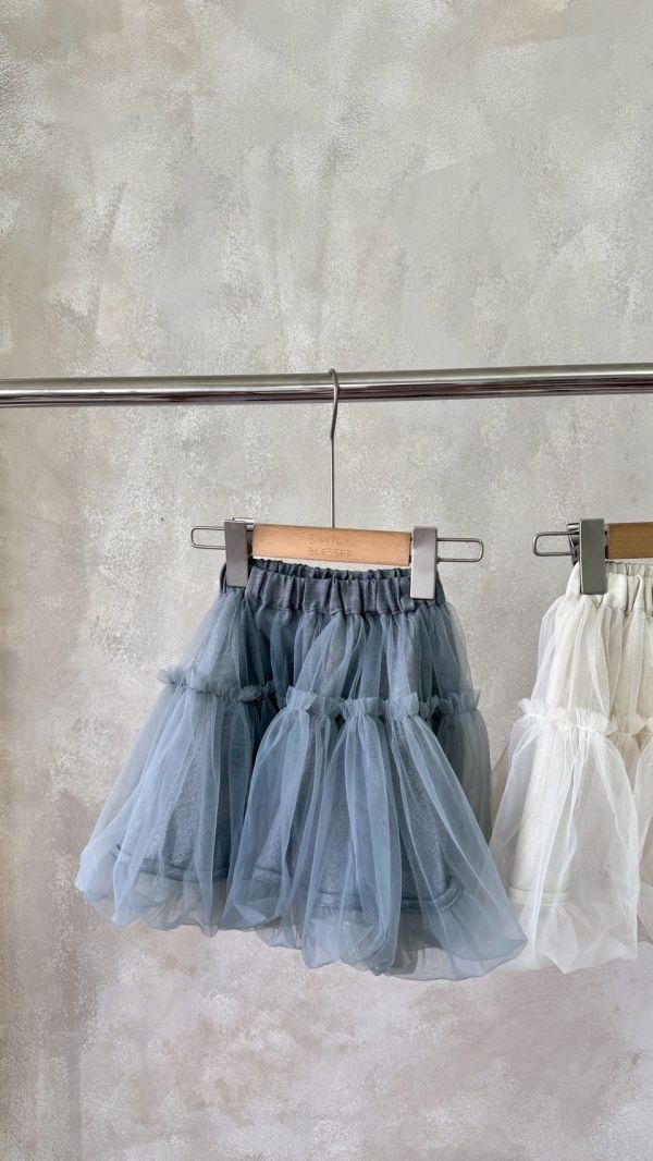 仙氣女孩都該有的網紗半裙 