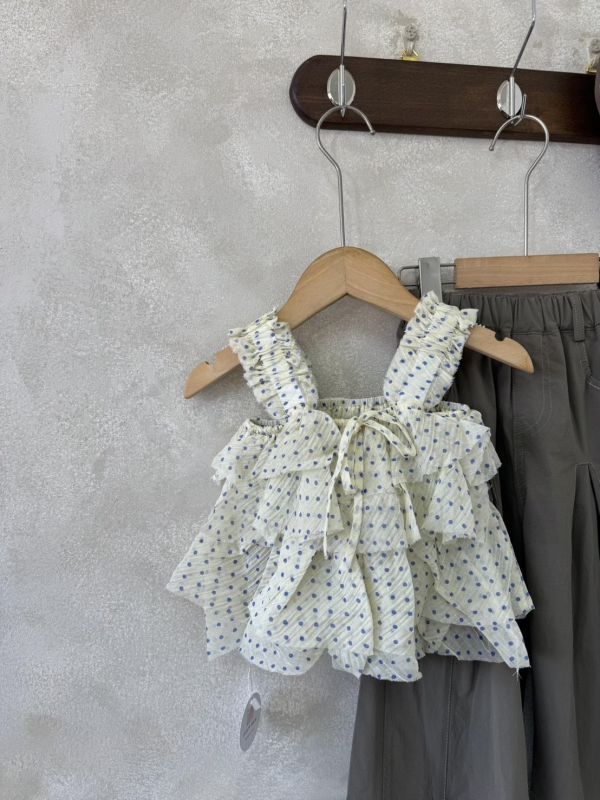 海島風渡假波點背心 