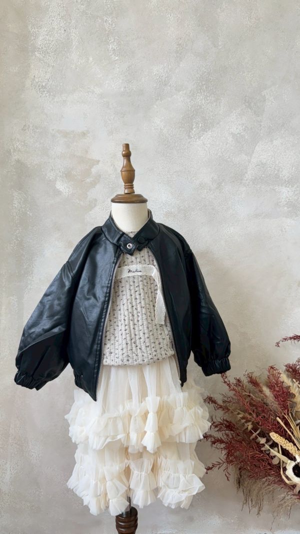 法式浪漫超軟立體花邊紗燈芯絨半身裙 