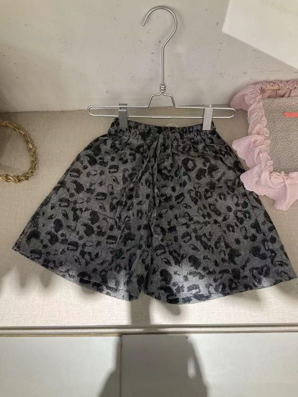 棉麻渡假豹紋口袋短褲 