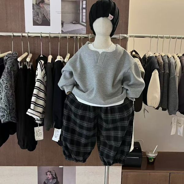 熱賣款！日系假兩件加絨上衣 