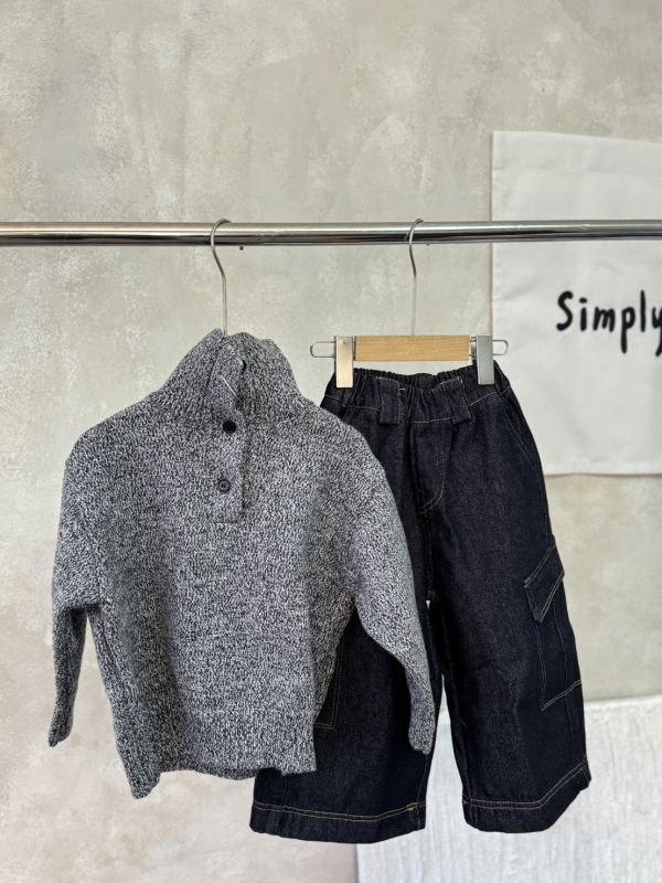 韓系歐巴！雪花薄款針織鈕扣上衣 