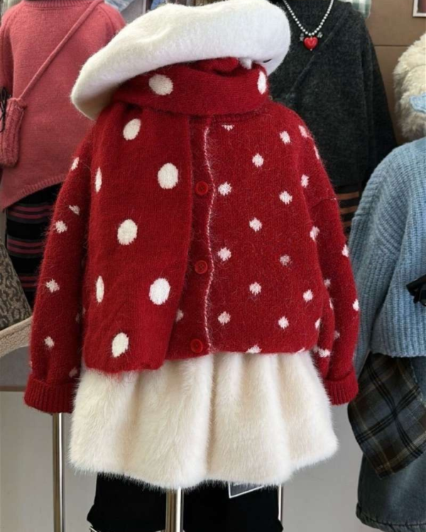 可愛超百搭毛毛白色短裙(手感超軟！) 