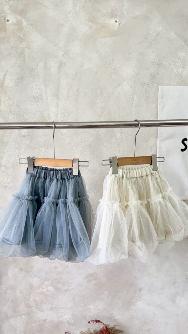 仙氣女孩都該有的網紗半裙 