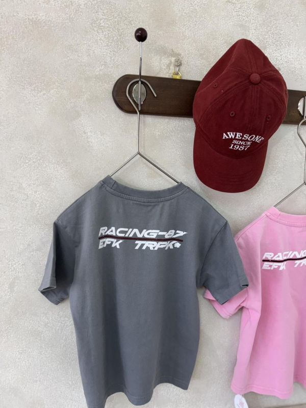 水洗字母印花短T 