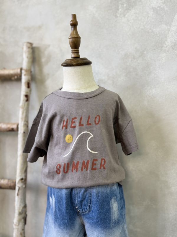 Hello Summer彩線短T 