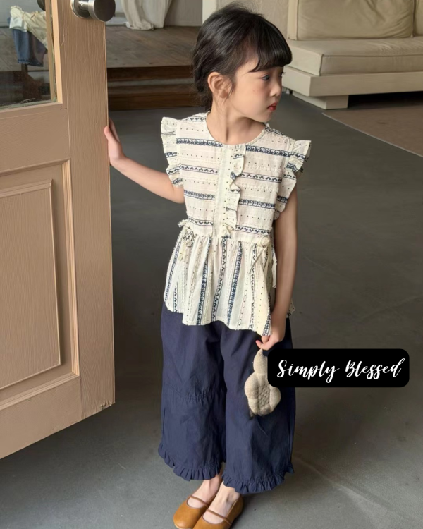 重工刺繡鉤花娃娃背心 